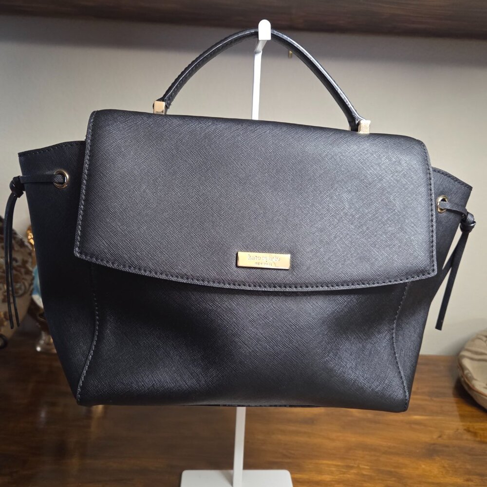 EUC Kate Spade Saffiano Leather Satchel bag Black 2way